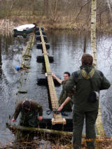 Aanleg loopbrug in 2017