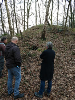 Inspectie van Dassenburcht in Crailo