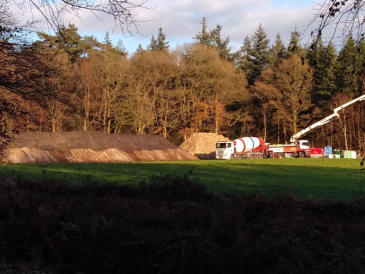Bouw theehuis Lage Vuursche